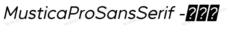 MusticaProSansSerif 字体转换